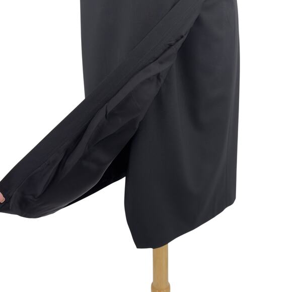 Theory NEW Womens Risbana Good Wool Stretch A-Line Dress Size 12 Black Office - Picture 7 of 16
